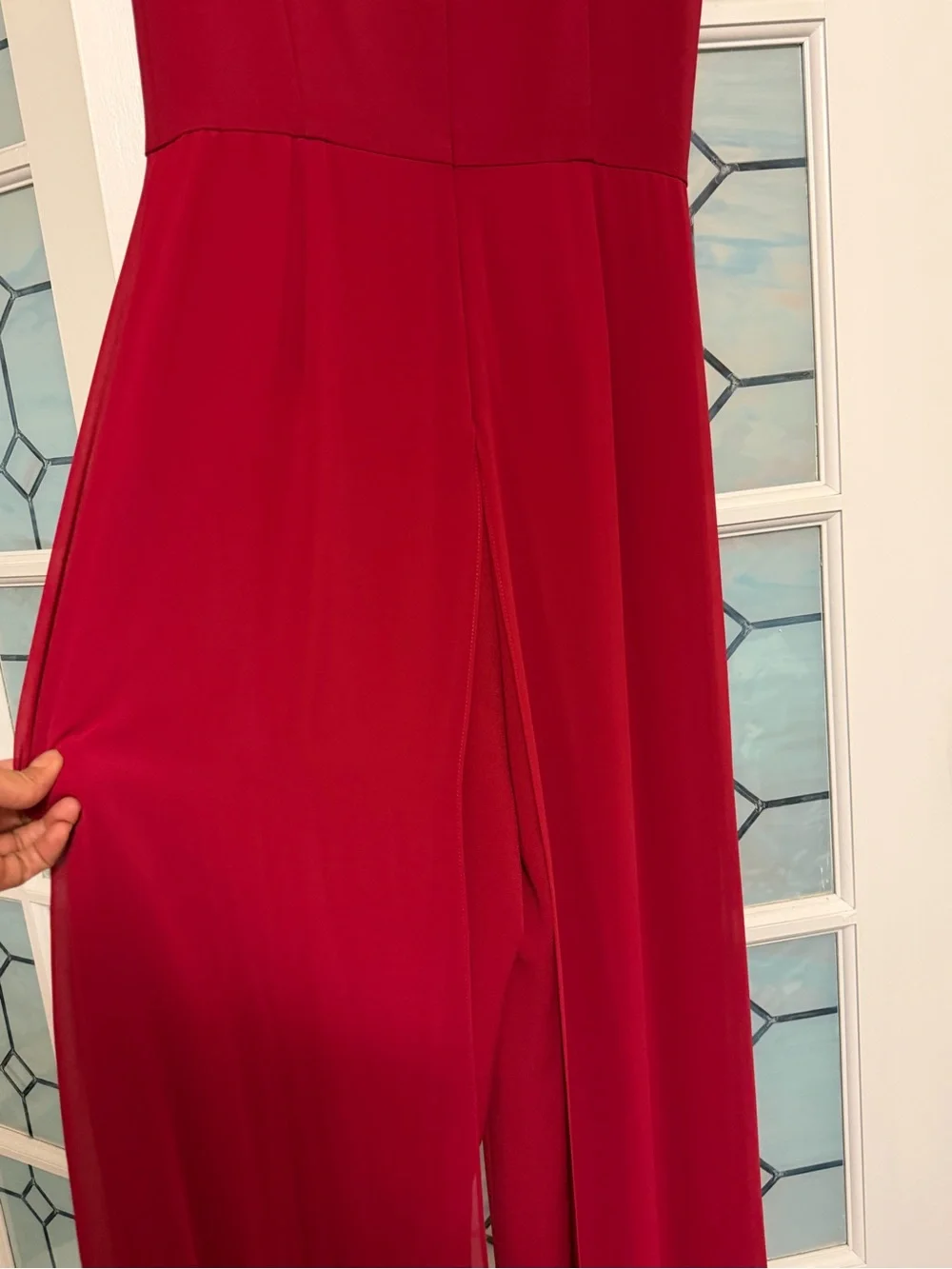 Red Sleeveless Maxi jumpsuit, New, I didn’t like it on me - Picture 6 of 9